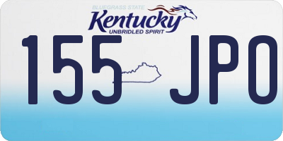 KY license plate 155JPO
