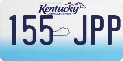 KY license plate 155JPP