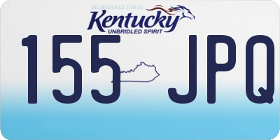 KY license plate 155JPQ