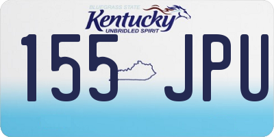KY license plate 155JPU
