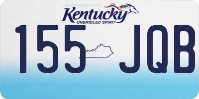 KY license plate 155JQB
