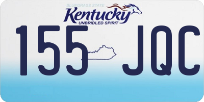 KY license plate 155JQC