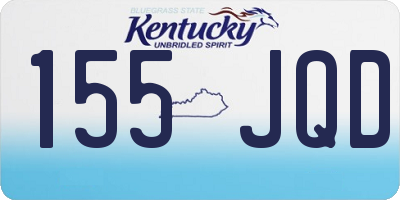 KY license plate 155JQD