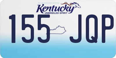 KY license plate 155JQP