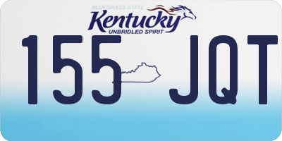 KY license plate 155JQT