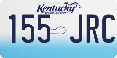 KY license plate 155JRC