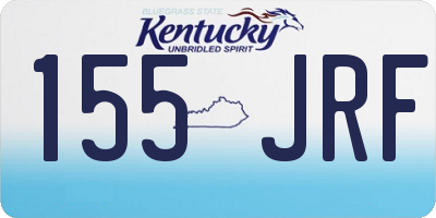 KY license plate 155JRF