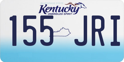 KY license plate 155JRI