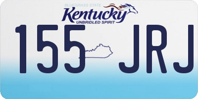 KY license plate 155JRJ