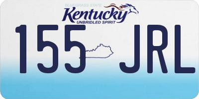 KY license plate 155JRL