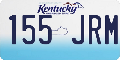 KY license plate 155JRM