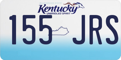 KY license plate 155JRS