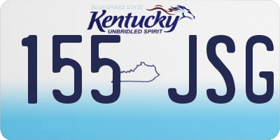 KY license plate 155JSG