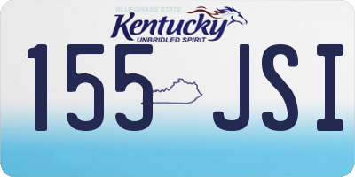 KY license plate 155JSI