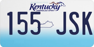 KY license plate 155JSK