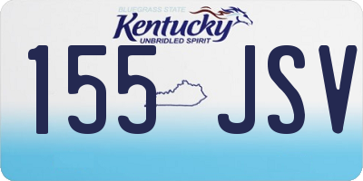 KY license plate 155JSV