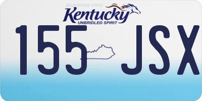 KY license plate 155JSX