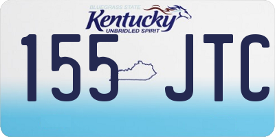 KY license plate 155JTC