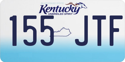 KY license plate 155JTF
