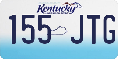 KY license plate 155JTG