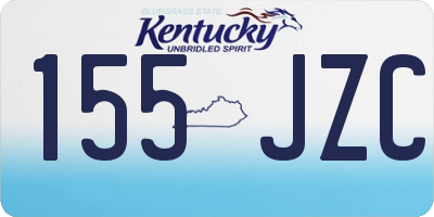 KY license plate 155JZC