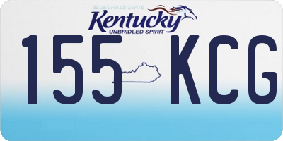 KY license plate 155KCG