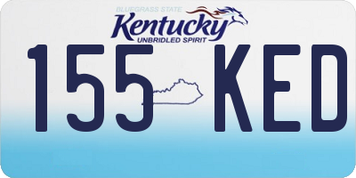 KY license plate 155KED
