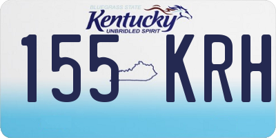 KY license plate 155KRH