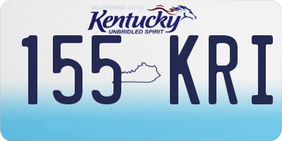 KY license plate 155KRI