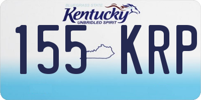 KY license plate 155KRP