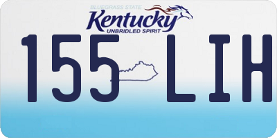 KY license plate 155LIH