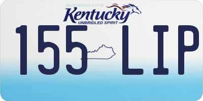 KY license plate 155LIP