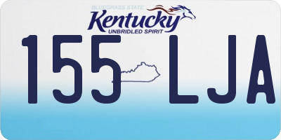 KY license plate 155LJA