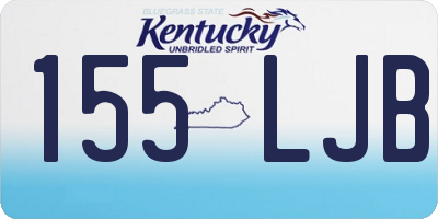 KY license plate 155LJB