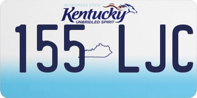 KY license plate 155LJC