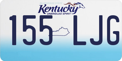 KY license plate 155LJG