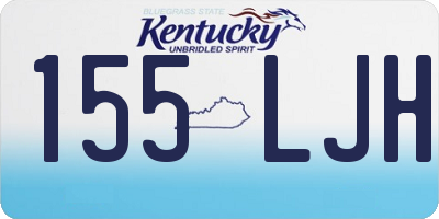 KY license plate 155LJH