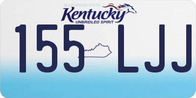 KY license plate 155LJJ