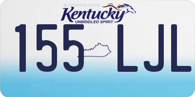 KY license plate 155LJL