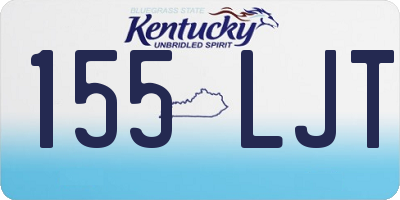 KY license plate 155LJT
