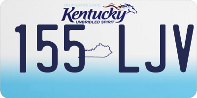 KY license plate 155LJV