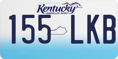 KY license plate 155LKB
