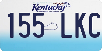 KY license plate 155LKC