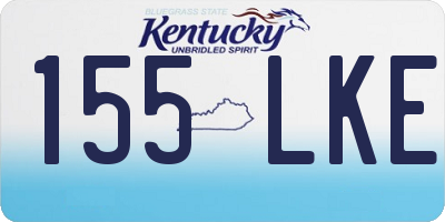 KY license plate 155LKE