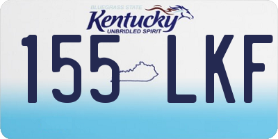 KY license plate 155LKF