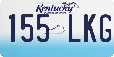 KY license plate 155LKG