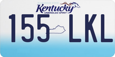 KY license plate 155LKL