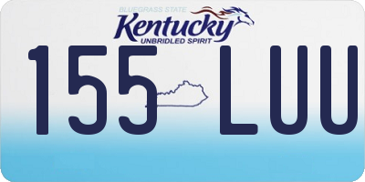 KY license plate 155LUU