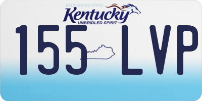 KY license plate 155LVP