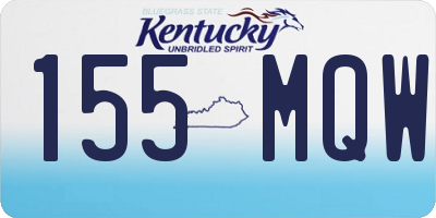 KY license plate 155MQW